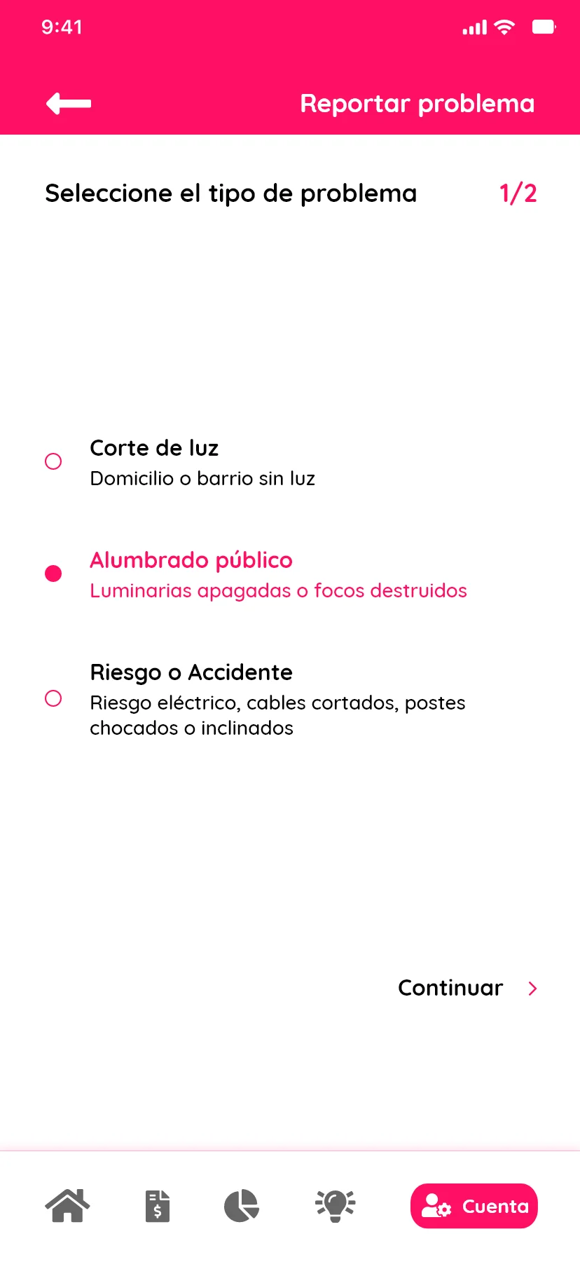 Enel App. Pantalla #5